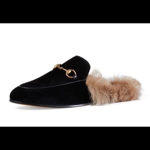 Gucci velvet princetown 36.5